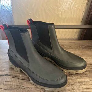Sorel Size 11 Leather Brex Chelsea Rain Boots NWOB